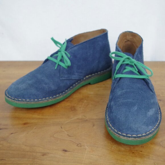 Italian Made Blue Suede Chukka Ankle Boots EU 41 US 8 Amazon.com | Men main image 3